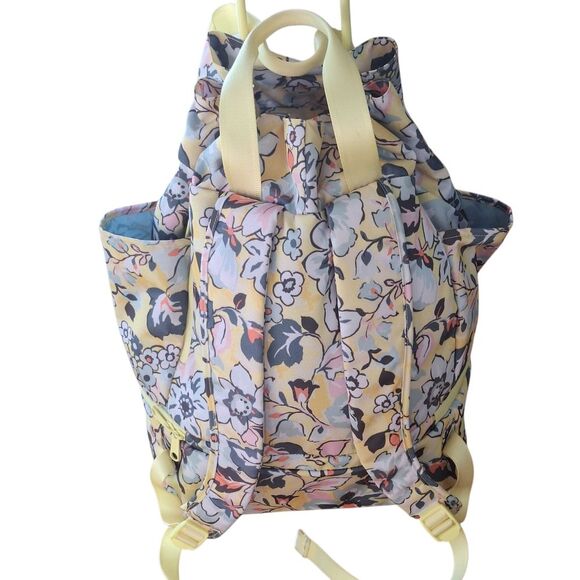 Vera Bradley Sunny Garden ReActive Backpack Sport Bag Yellow Floral Huge NWOT - Picture 16 of 16